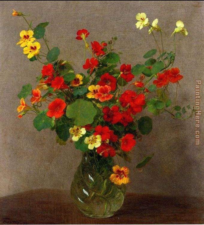 Henri Fantin-Latour Nasturtiums